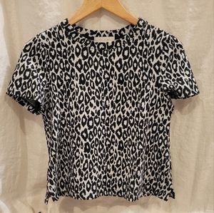 ERI + ALI Ribbed Short Sleeve Top-- Anthropologie